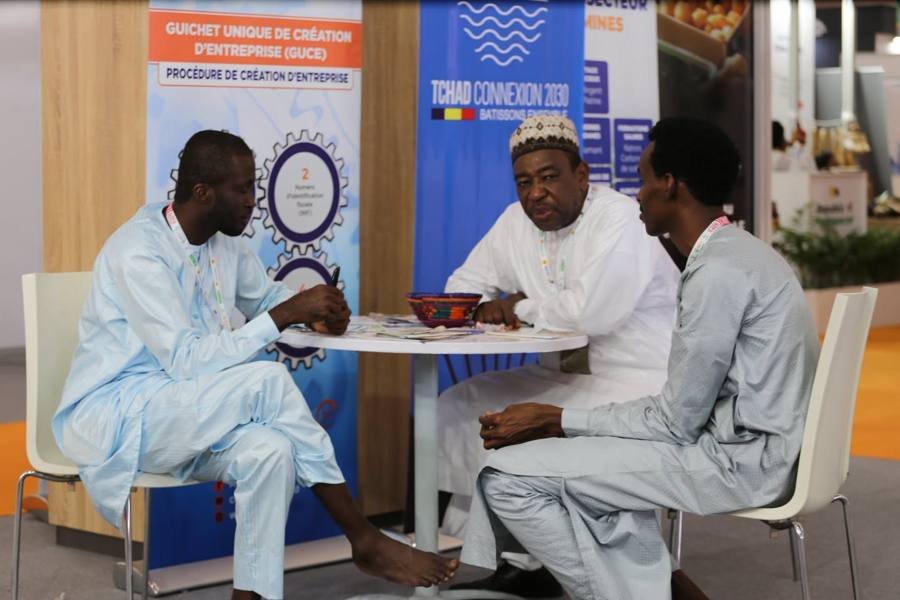 Rencontre sur le stand de la Chambre de Commerce du Tchad